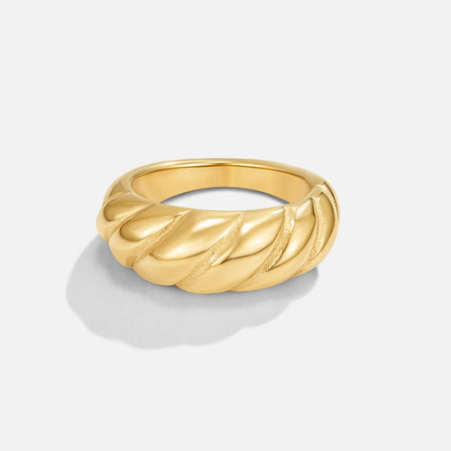 Anel Croissant Dourado
