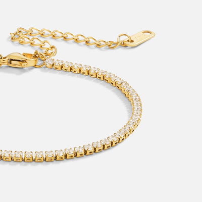 Pulseira Tennis Dourada Cordelia