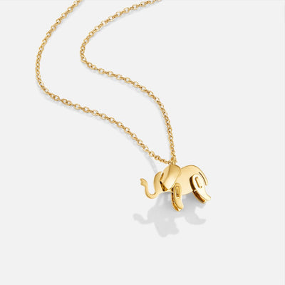 Colar Elefante Dourado