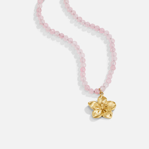 Colar com Pendente Flor Dourada