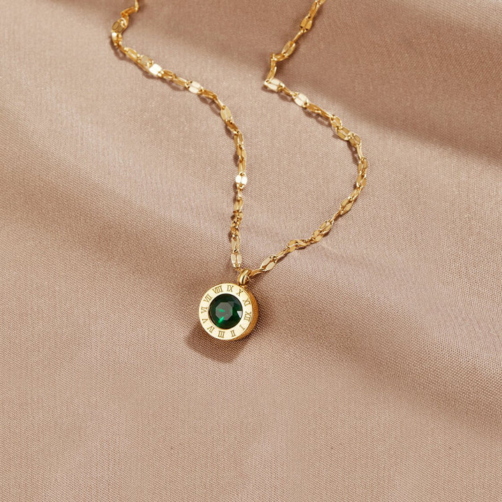 Colar de Cristal Verde Athena