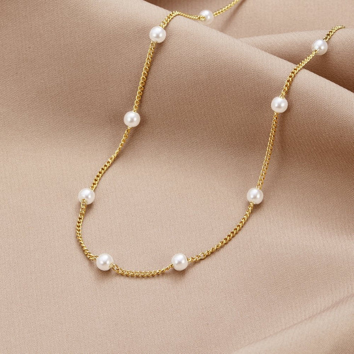 Colar de Pérola Ouro 18K Nura