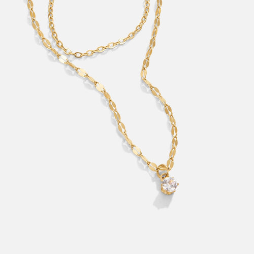 Colar em Camadas de Cristal Piya