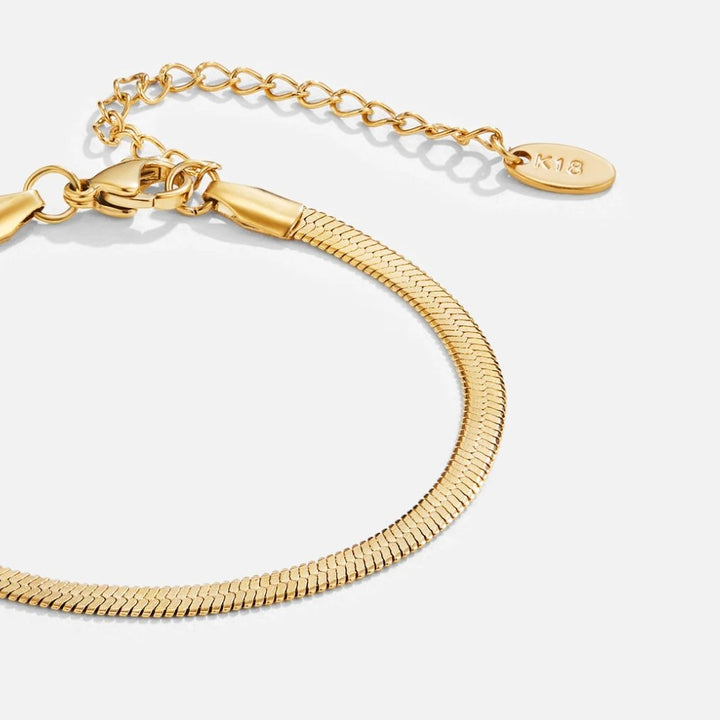 Pulseira em Corrente Cobra Dourada Sarya
